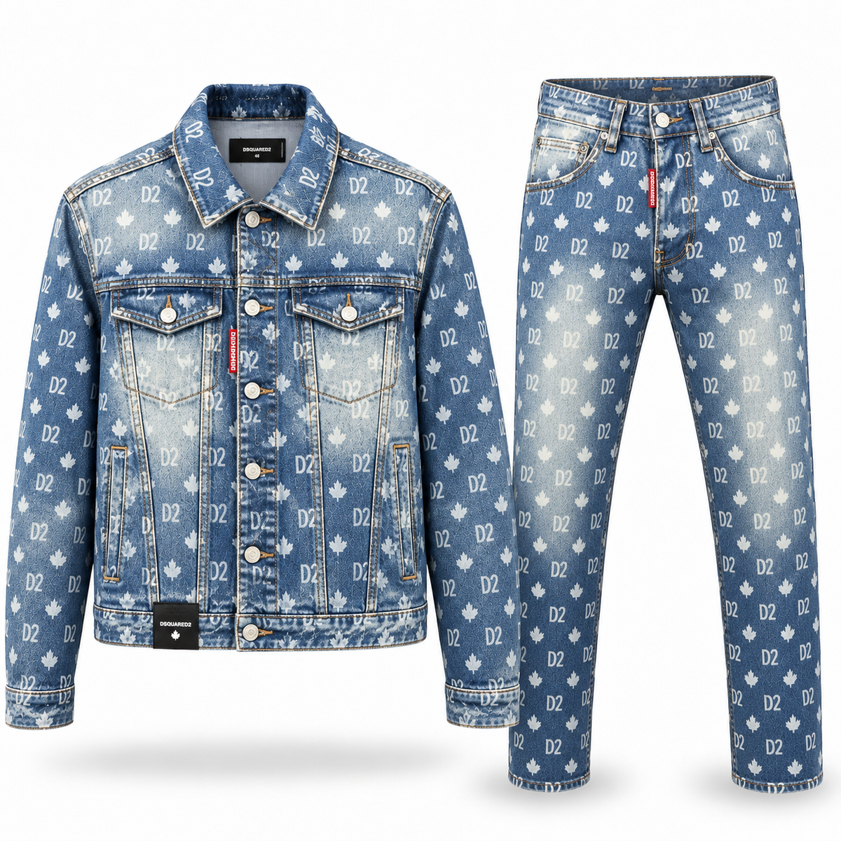 DSQ2 Maple Leaf Denim Jacket