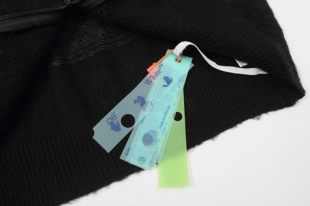 OFF Gradient Sweater Coat