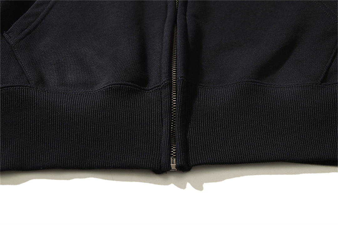 OFF Logo Print Hoodie Jacket