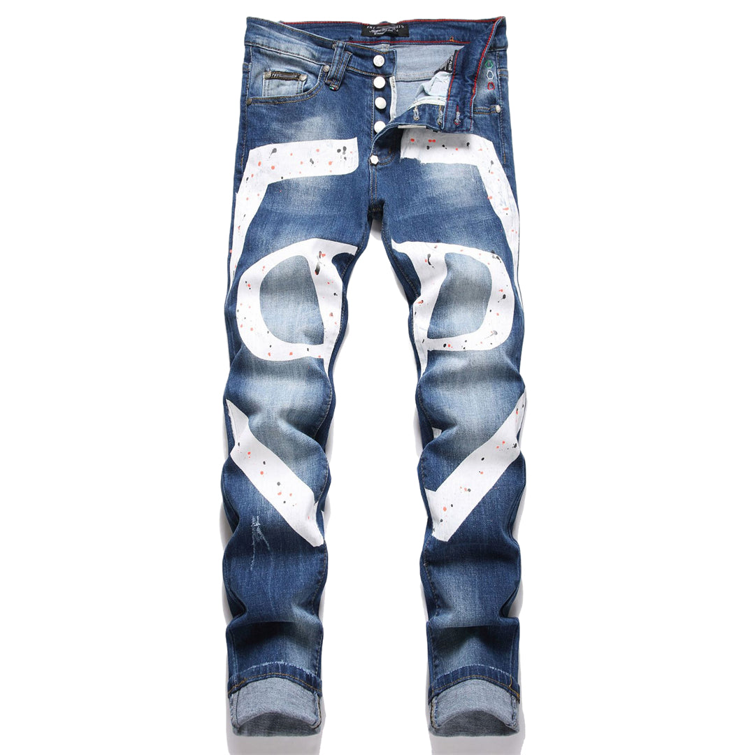 PHILIP Jeans Ripped LOGO PP