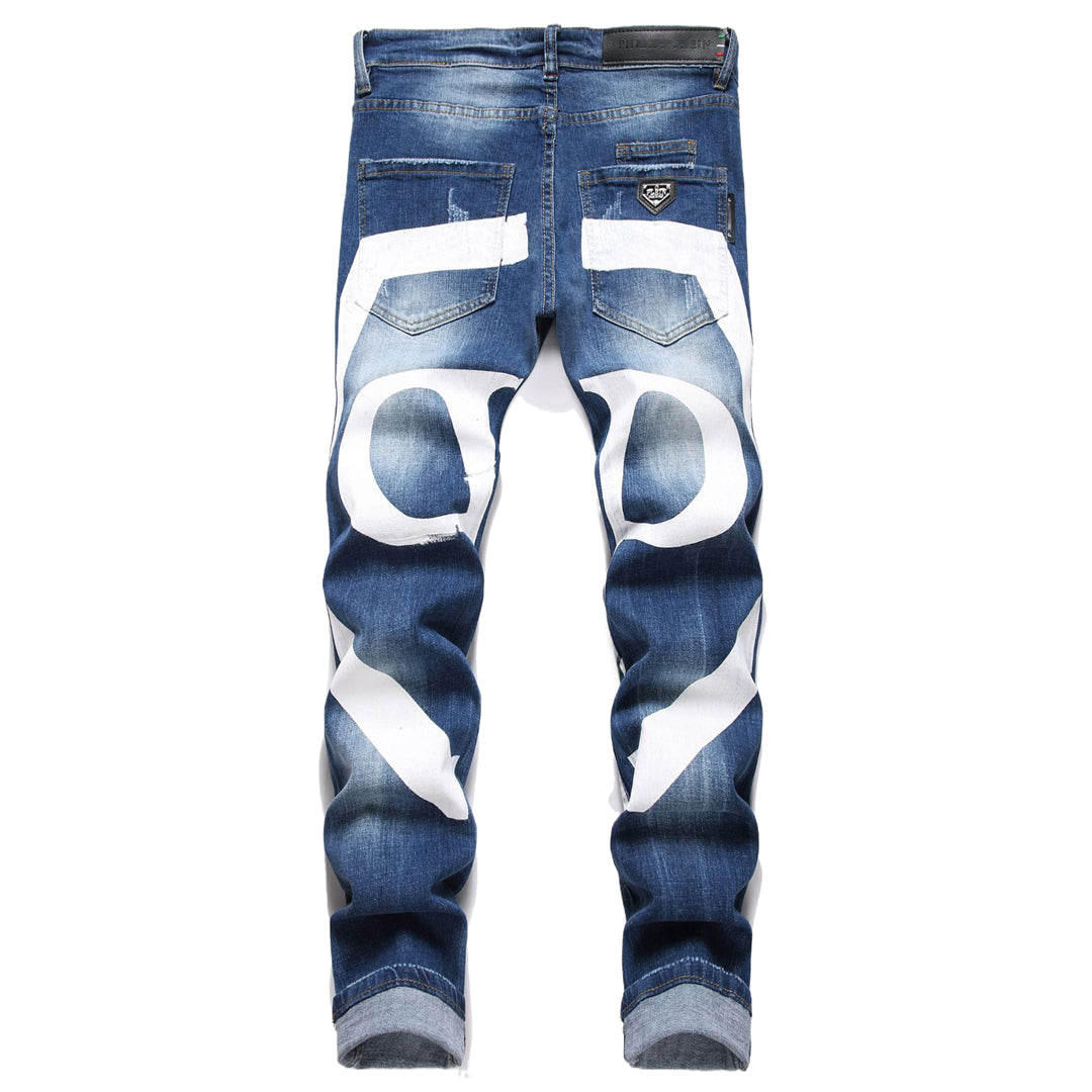 PP Jeans Ripped LOGO PP