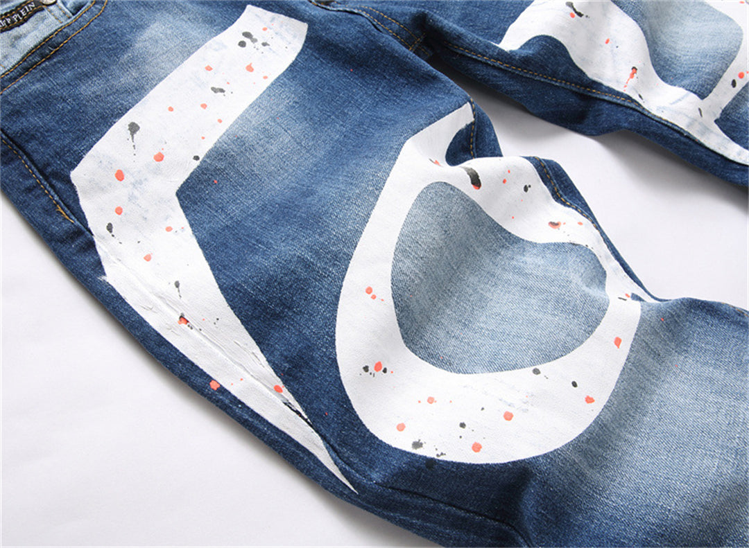 PHILIP Jeans Ripped LOGO PP