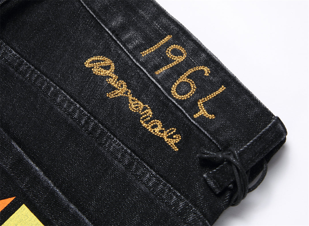 DSQ2 Logo Ripped Jeans