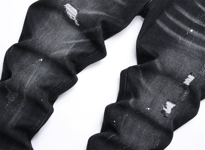 DSQ2 Logo Ripped Jeans