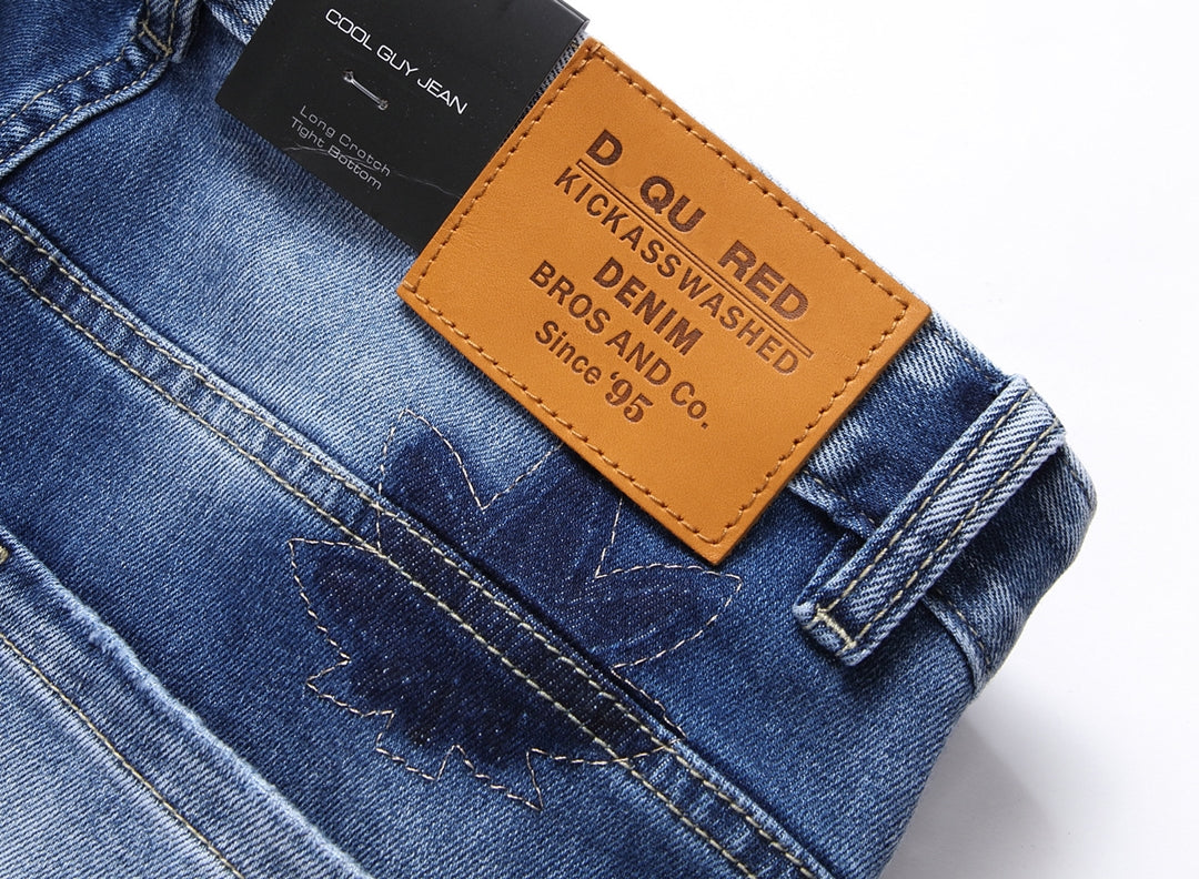 DSQ2 Jeans Ripped Maple Leaf