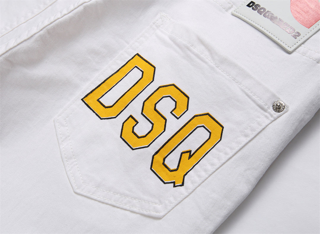 DSQ2 Jeans Print White