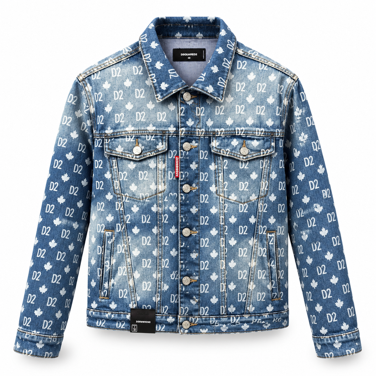 DSQ2 Maple Leaf Denim Jacket