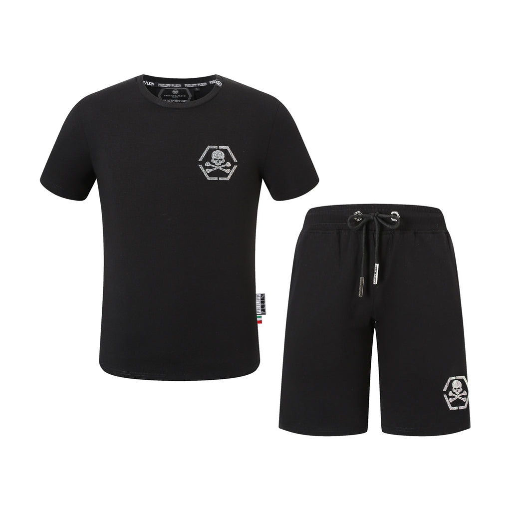 PP Skull T-shirt Shorts Suit