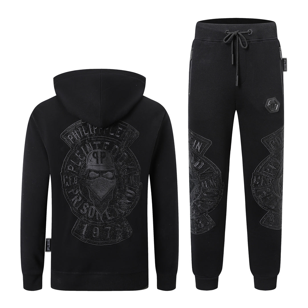 PP Logo Hoodie Jacket Suit