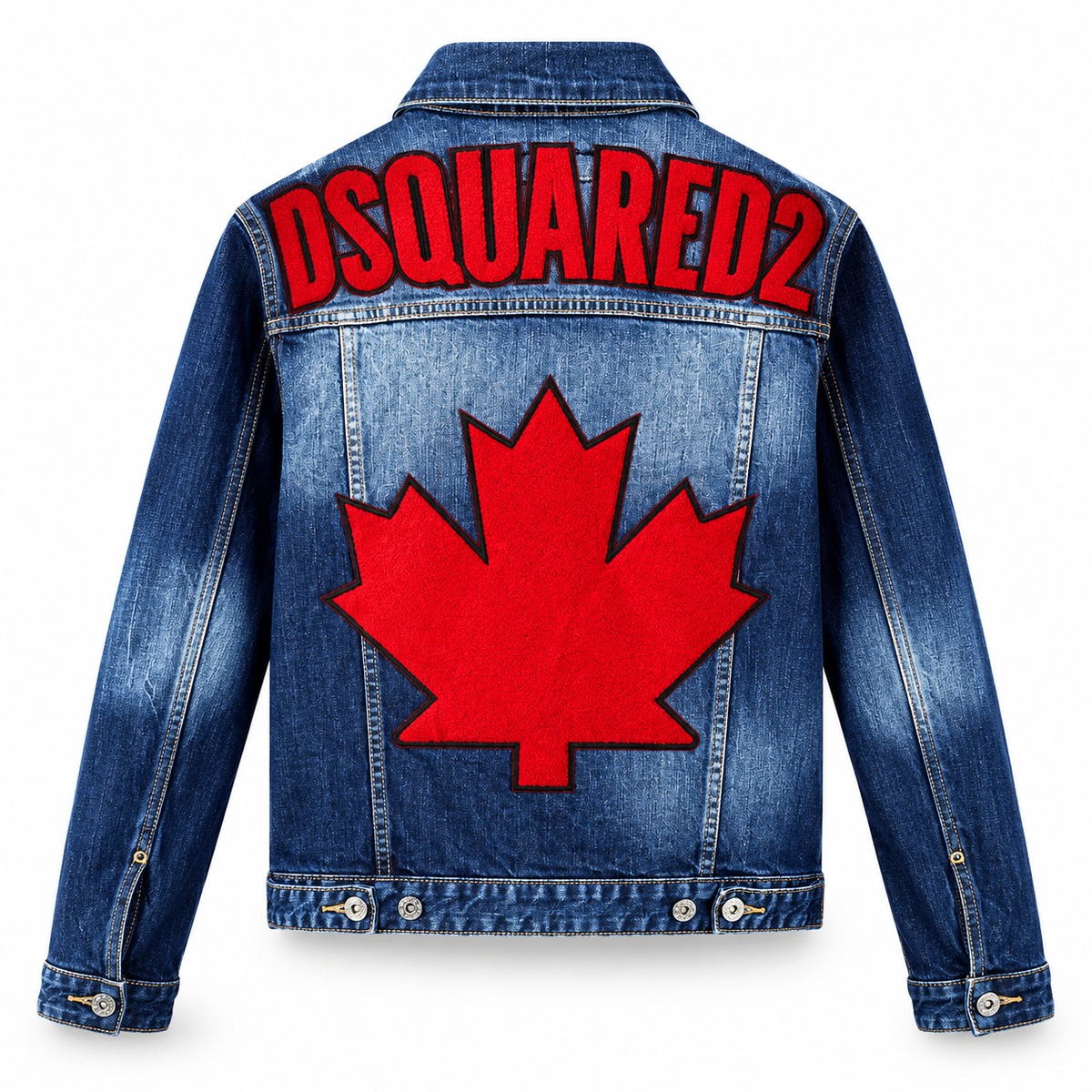 DSQ2 Maple Leaf Denim Jacket