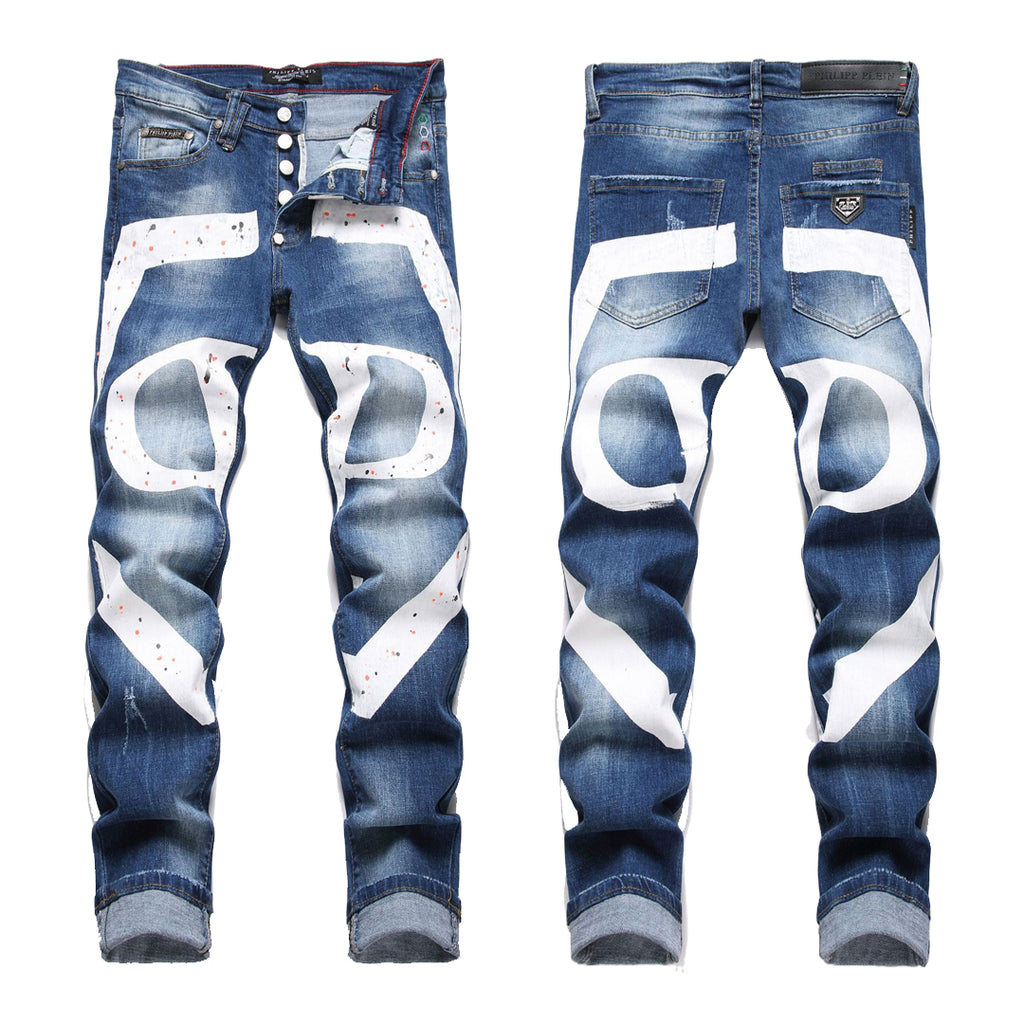 PP Jeans Ripped LOGO PP