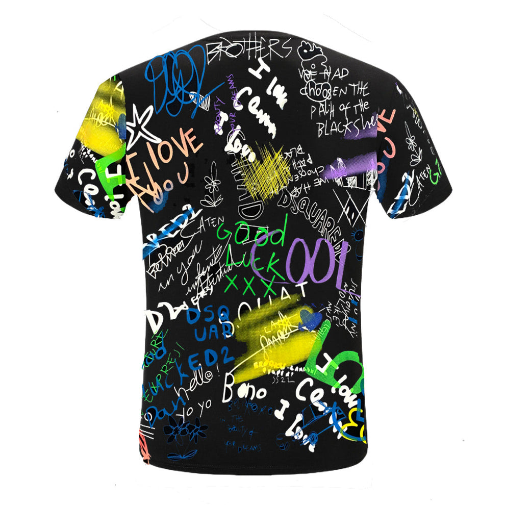 DSQ2 T-shirt Graffiti