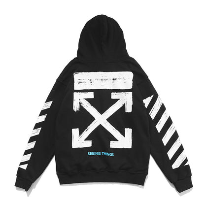OFF Logo Print Hoodie