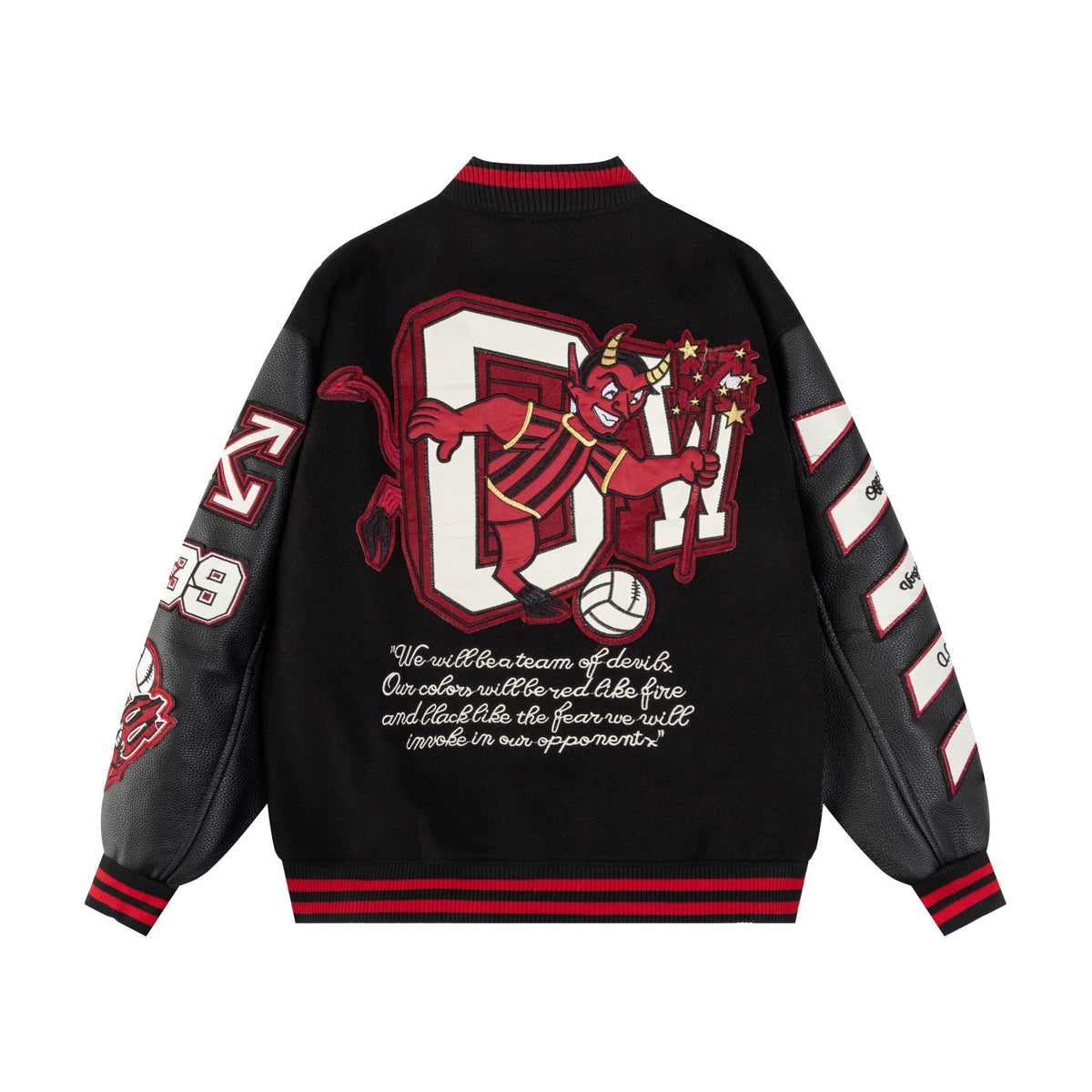 OFF Demon Print Jacket