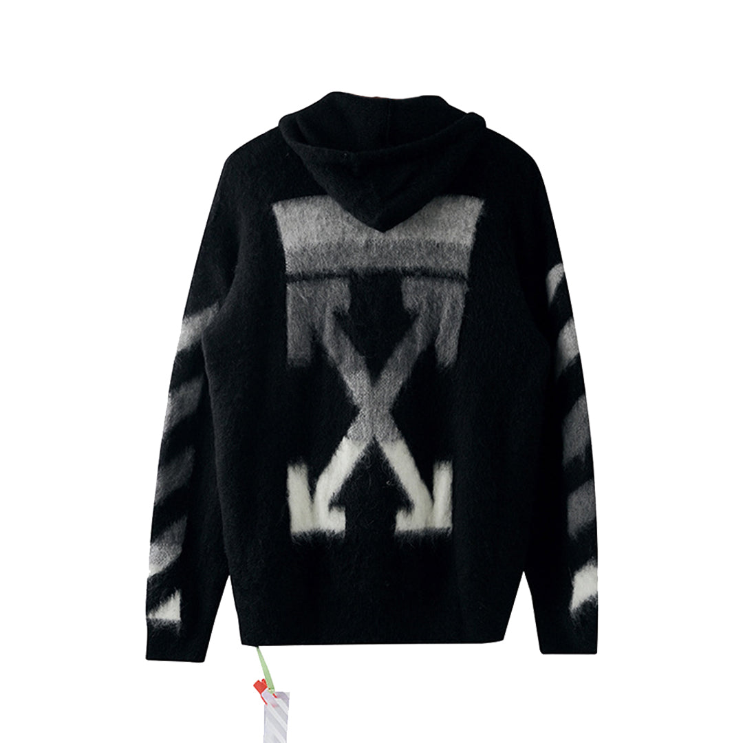 OFF Gradient Sweater Coat