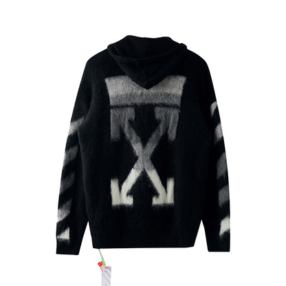 OFF Gradient Sweater Coat
