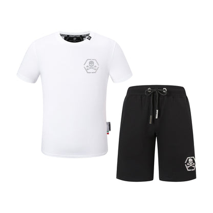 PP Skull T-shirt Shorts Suit