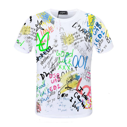 DSQ2 T-shirt Graffiti