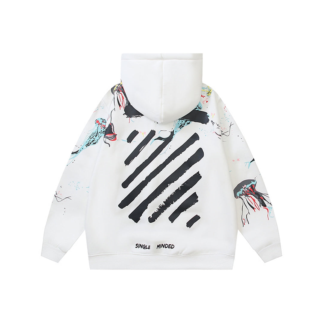 OFF Logo Print Hoodie