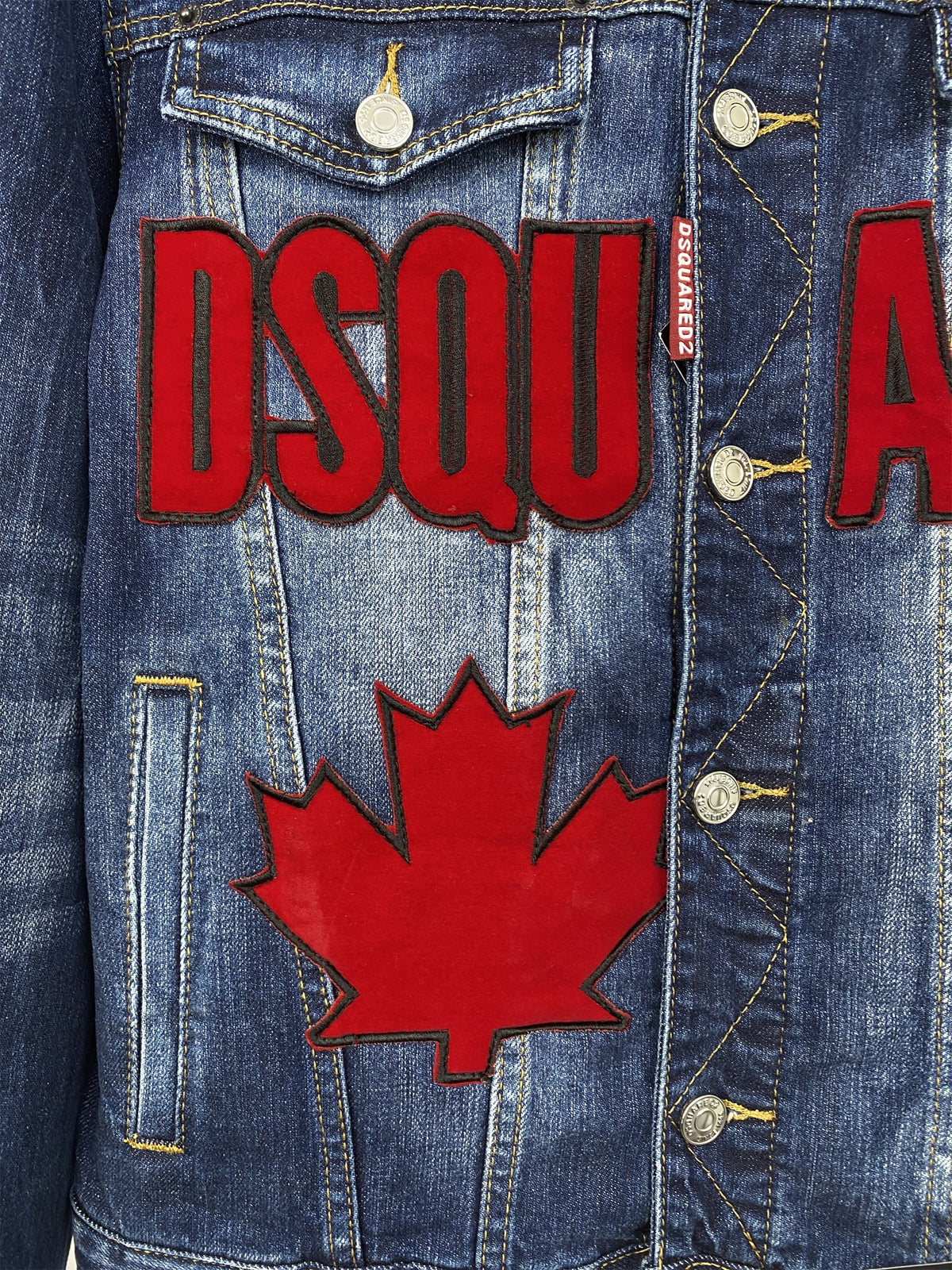 DSQ2 Maple Leaf Denim Jacket