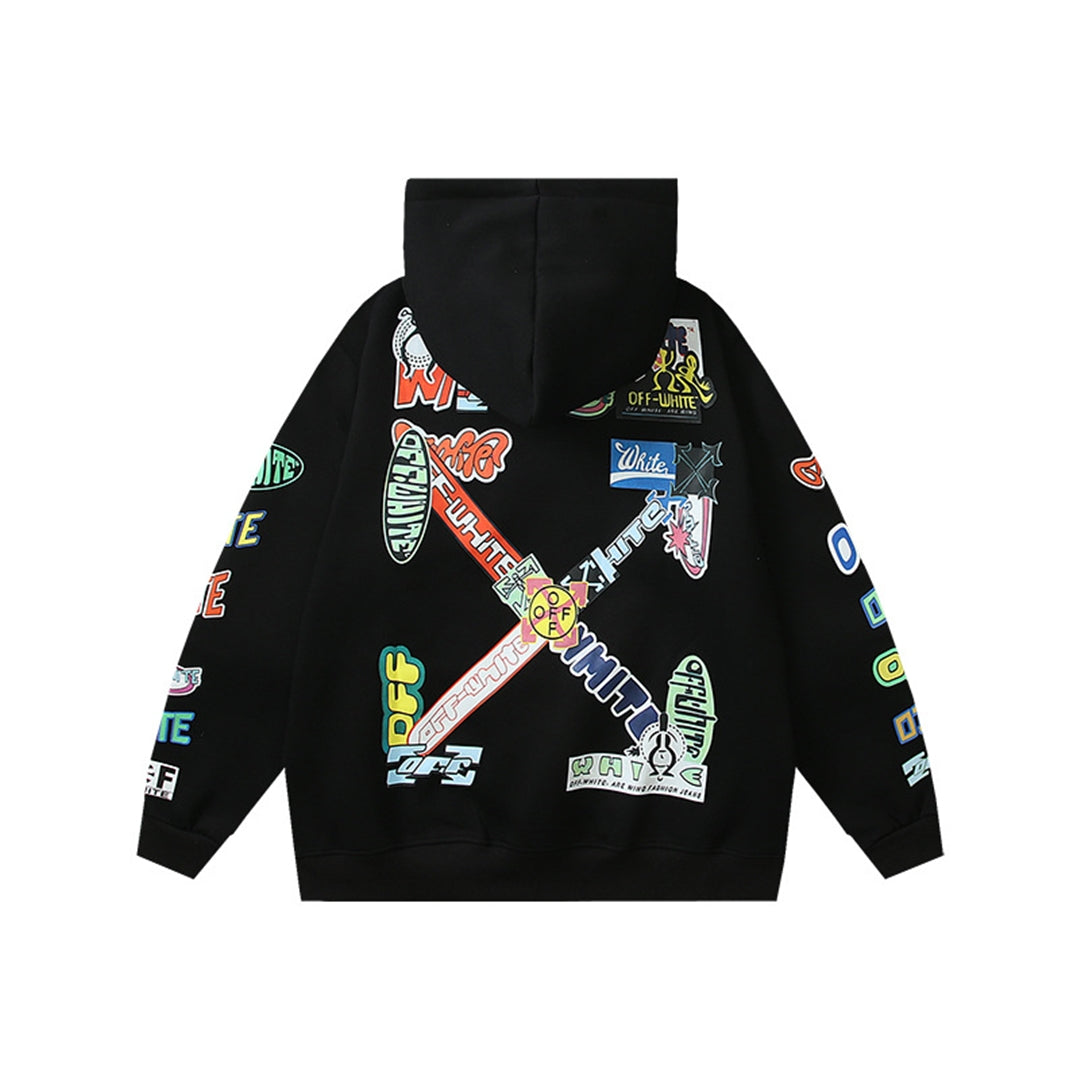 OFF Logo Print Hoodie