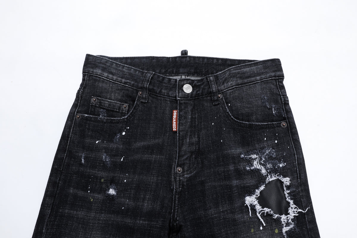 DSQ2 Jeans Black Ripped