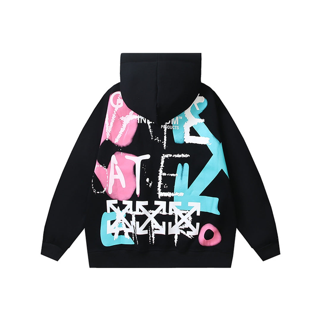 OFF Logo Print Hoodie