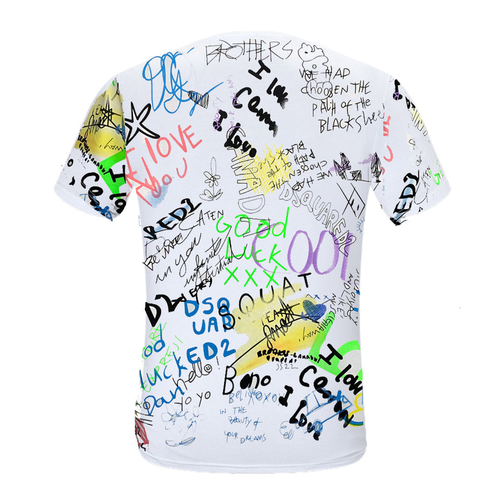 DSQ2 T-shirt Graffiti