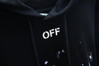 OFF Logo Print Hoodie