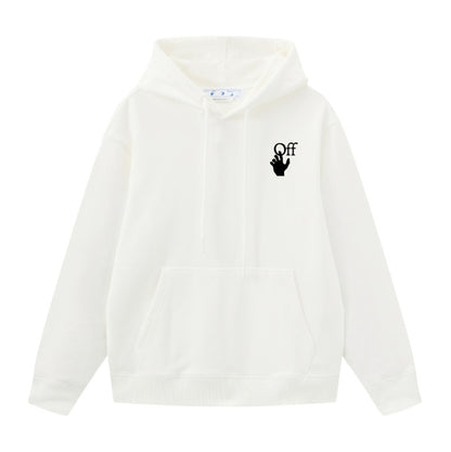 OFF Logo Print Hoodie