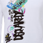 Dsquared2 Graffiti Logo Cotton Sweatshirt