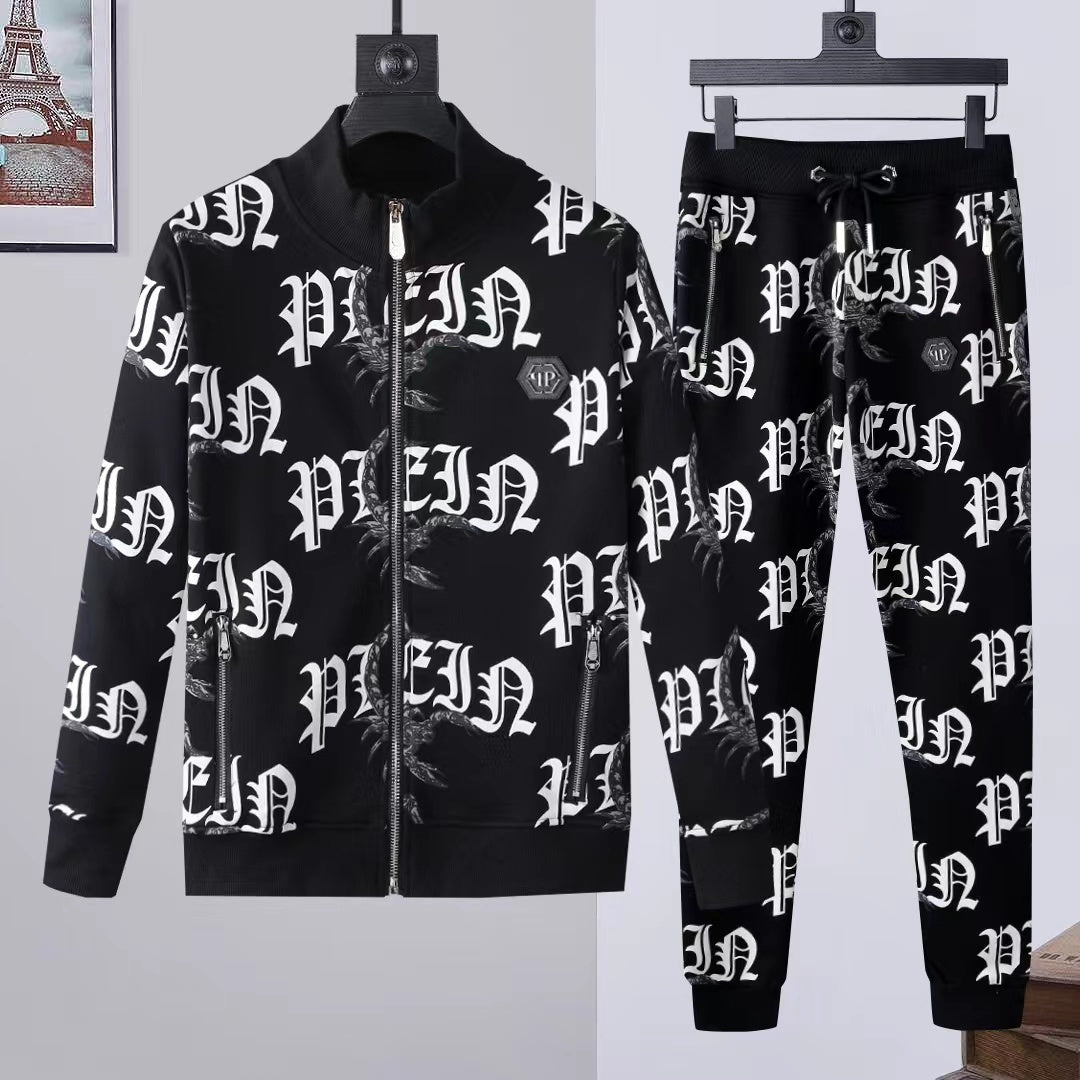 PP Letter Hoodie Jacket Suit