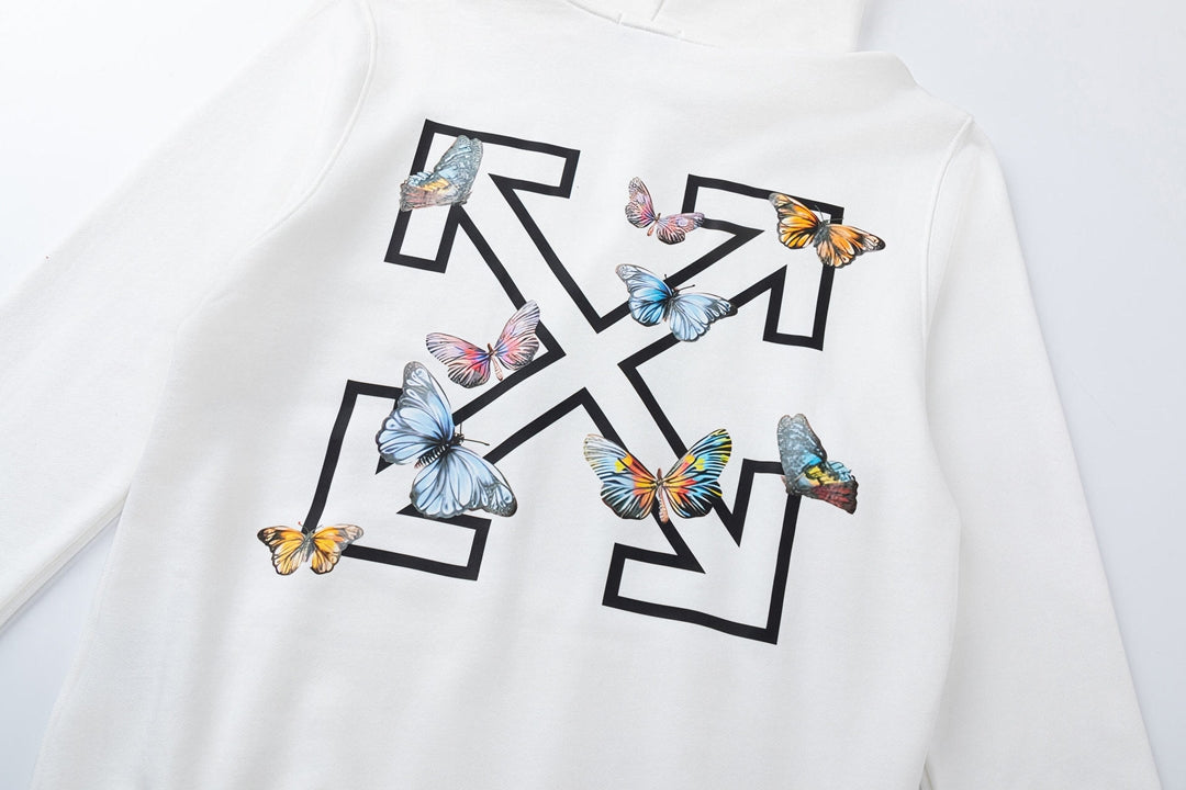 OFF Logo Print Hoodie