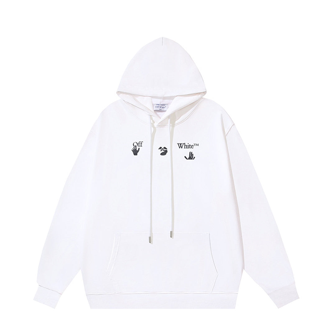 OFF Logo Print Hoodie