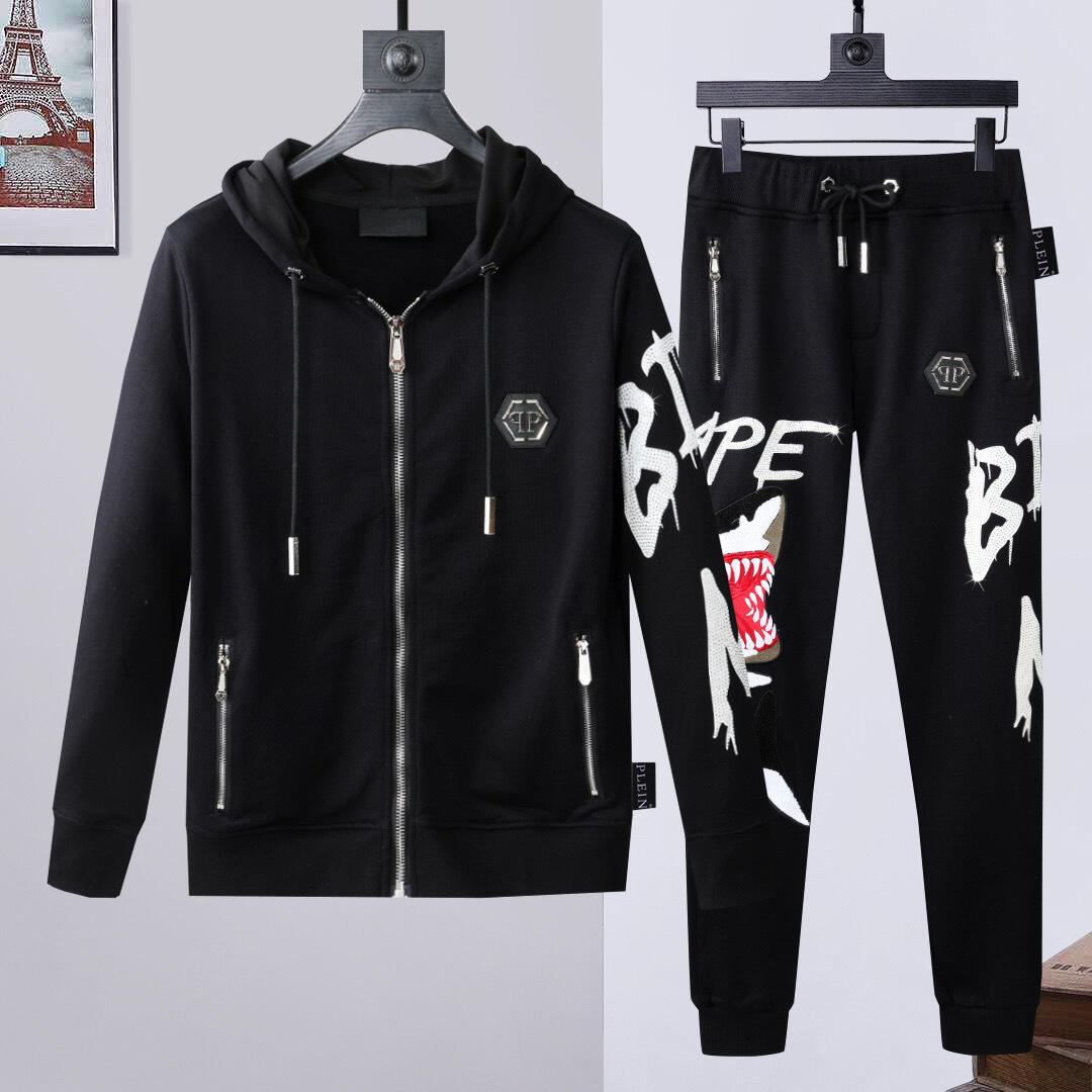 PP Skull Hoodie Jacket Suit