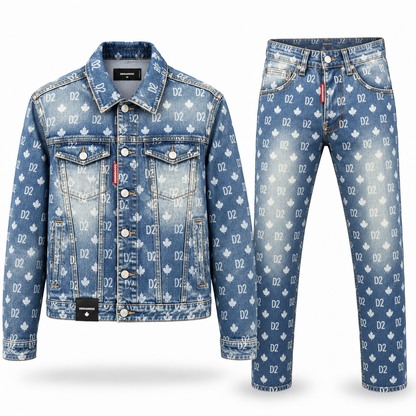DSQ2 Maple Leaf Denim Jacket