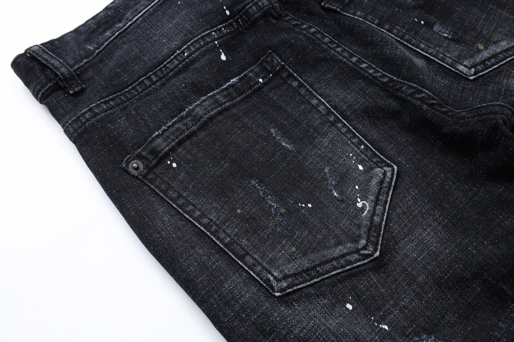 DSQ2 Jeans Black Ripped
