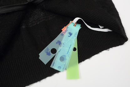 OFF Gradient Sweater Coat