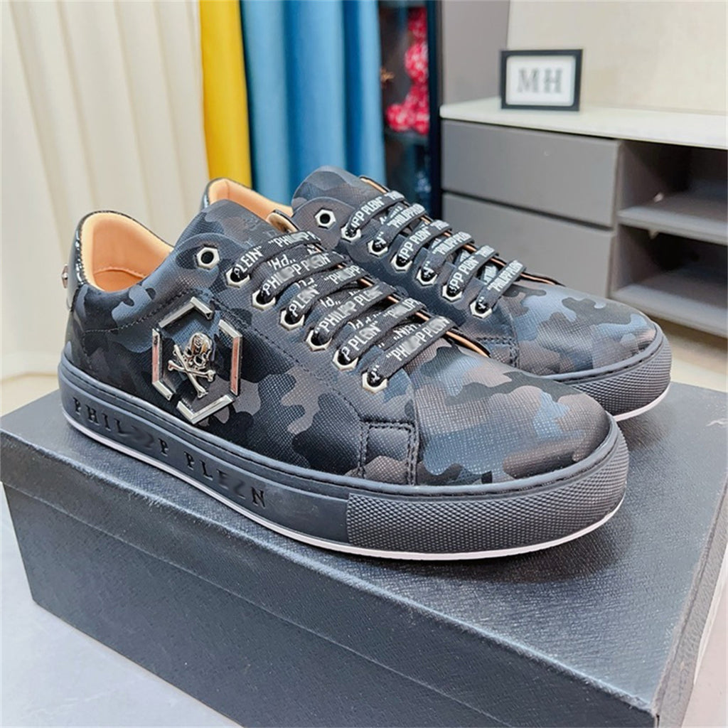 PP Casual Fashion Skull Sneakers