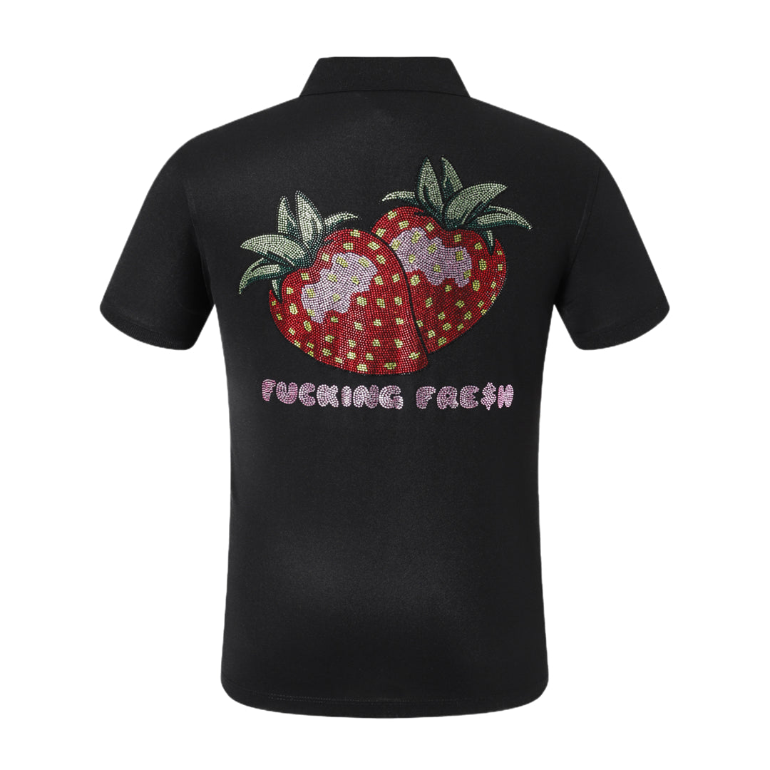 PHILIP Polo shirt Crystal Strawberry