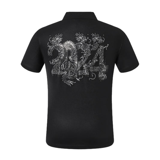 PHILIP Polo shirt Crystal Dragon