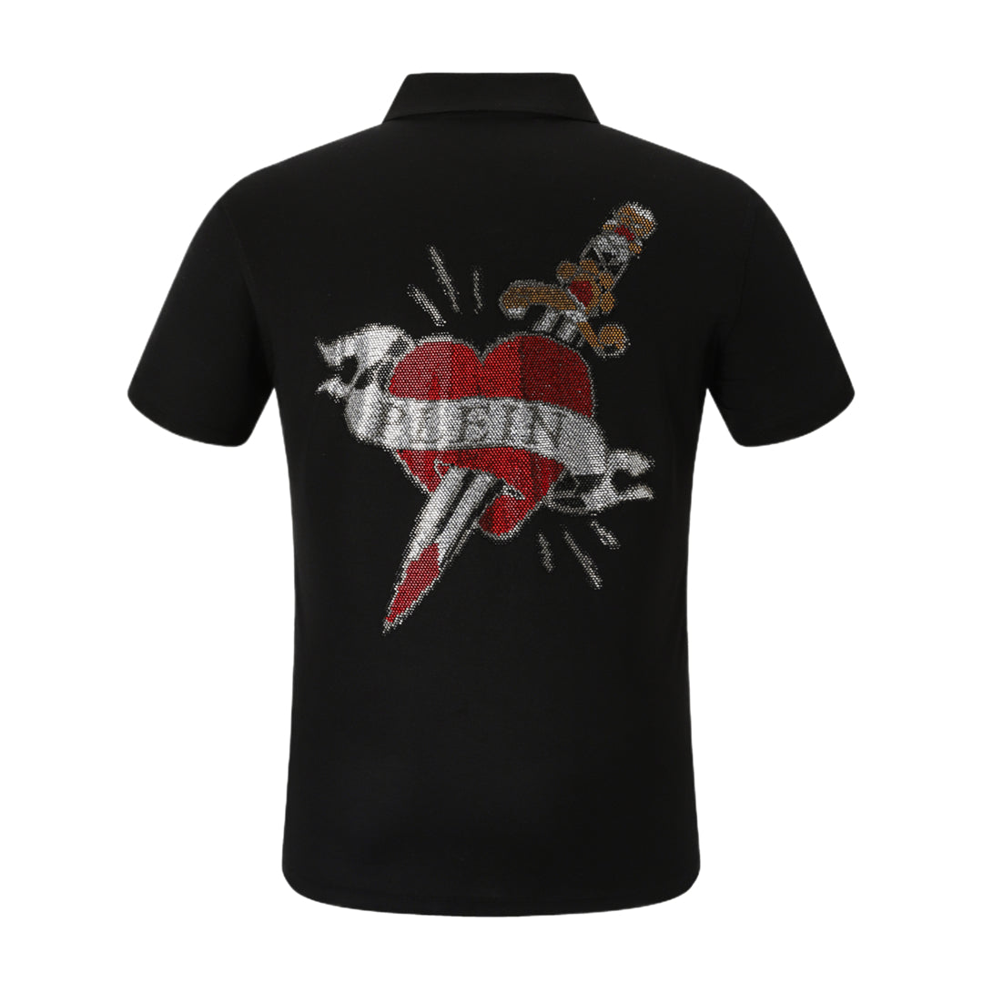 PP Polo shirt Crystal Heart