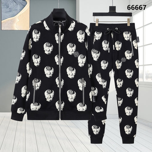 PP Skull Hoodie Jacket Suit