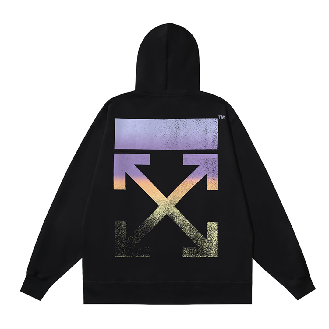 OFF Logo Print Hoodie Jacket