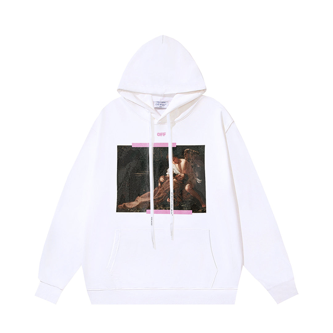 OFF Logo Print Hoodie