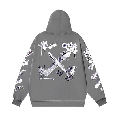 OFF Logo Print Hoodie