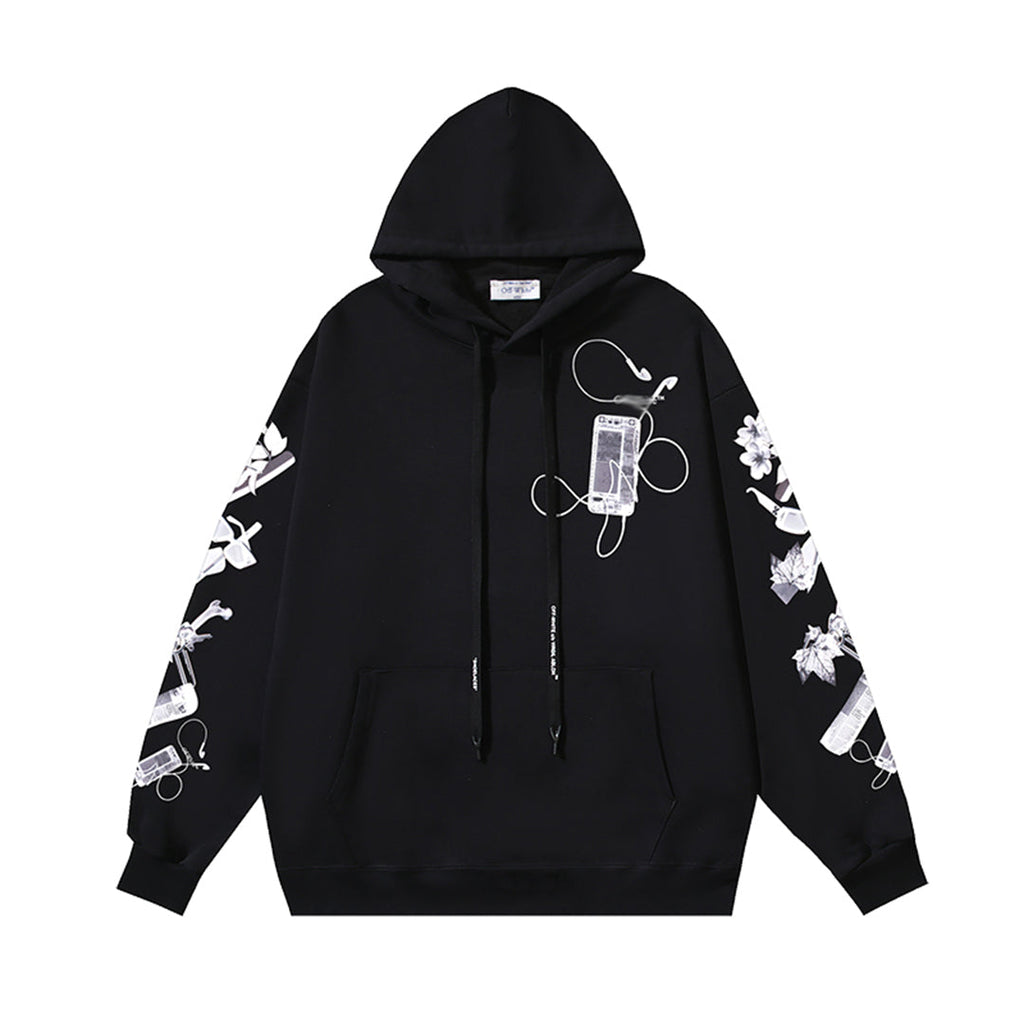 OFF Logo Print Hoodie