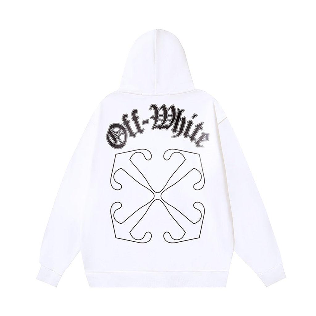 OFF Logo Print Hoodie