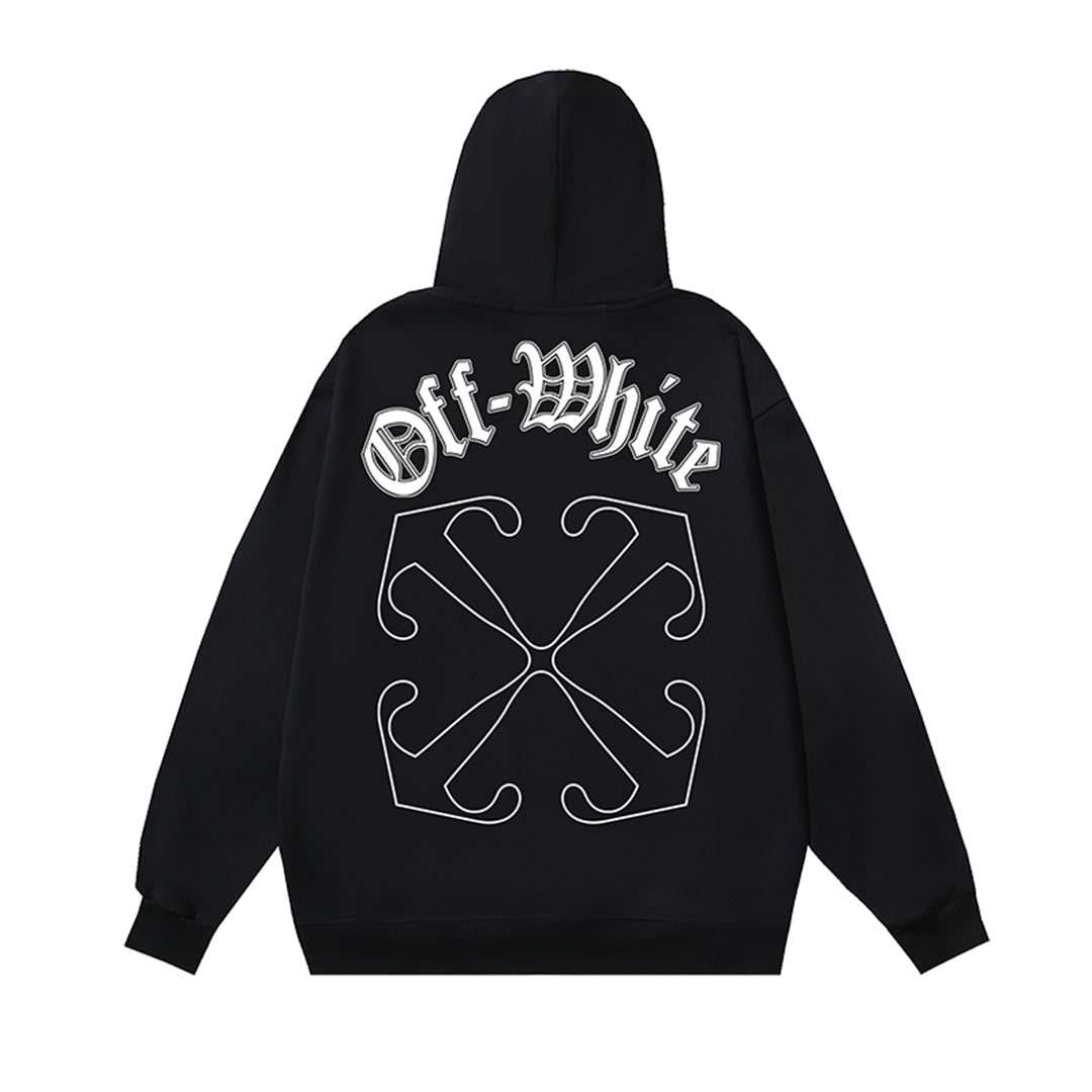 OFF Logo Print Hoodie