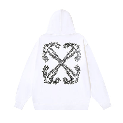 OFF Logo Print Hoodie